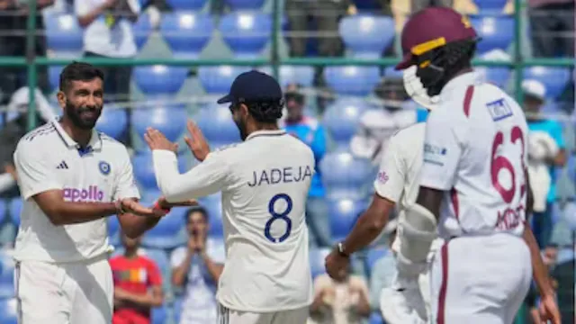 india-national-cricket-team-vs-west-indies-national-cricket-team-match-scorecard-you-know-it-is-out-but-jasprit-bumrahs-stump-mic-banter-goes-viral-in-2nd-test-against-west-indies
