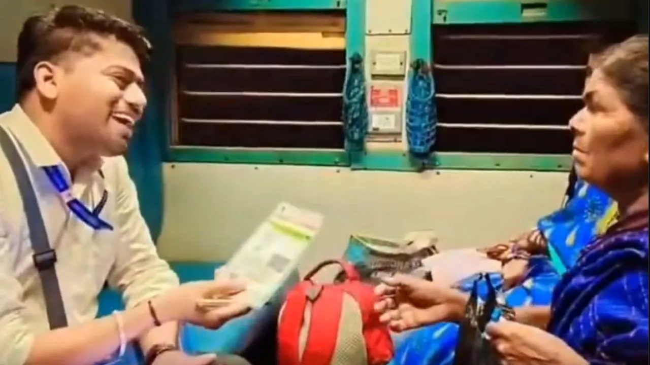 elderly-woman-shows-aadhaar-card-instead-of-ticket-tte-heartwarming-gesture-melts-the-internet-viral-video