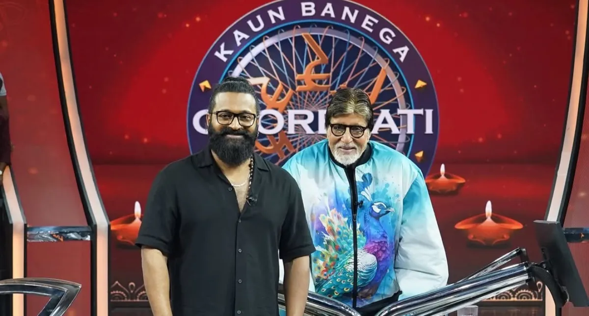 kbc-17-rishab-shetty-gives-a-special-gift-to-amitabh-bachchan-big-b-says-have-to-learn-the-art-of