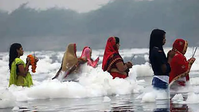 yamuna-pollution-levels-rise-again-after-chhath-reduced-water-release-from-hathni-kund-blamed