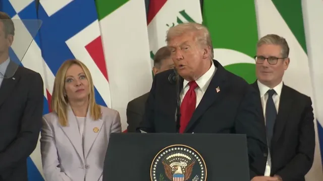 donald-trump-calls-giorgia-meloni-beautiful-woman-at-peace-summit-in-egypt-video