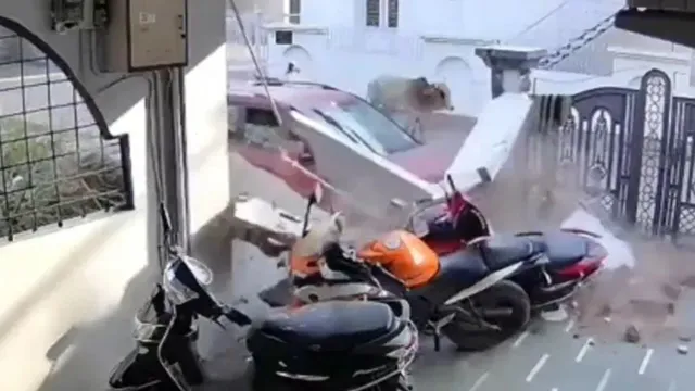 mera-beta-toh-chalayega-mother-defends-after-14yearold-son-runs-over-bikers-crashes-car-into-wall-in-mp-video