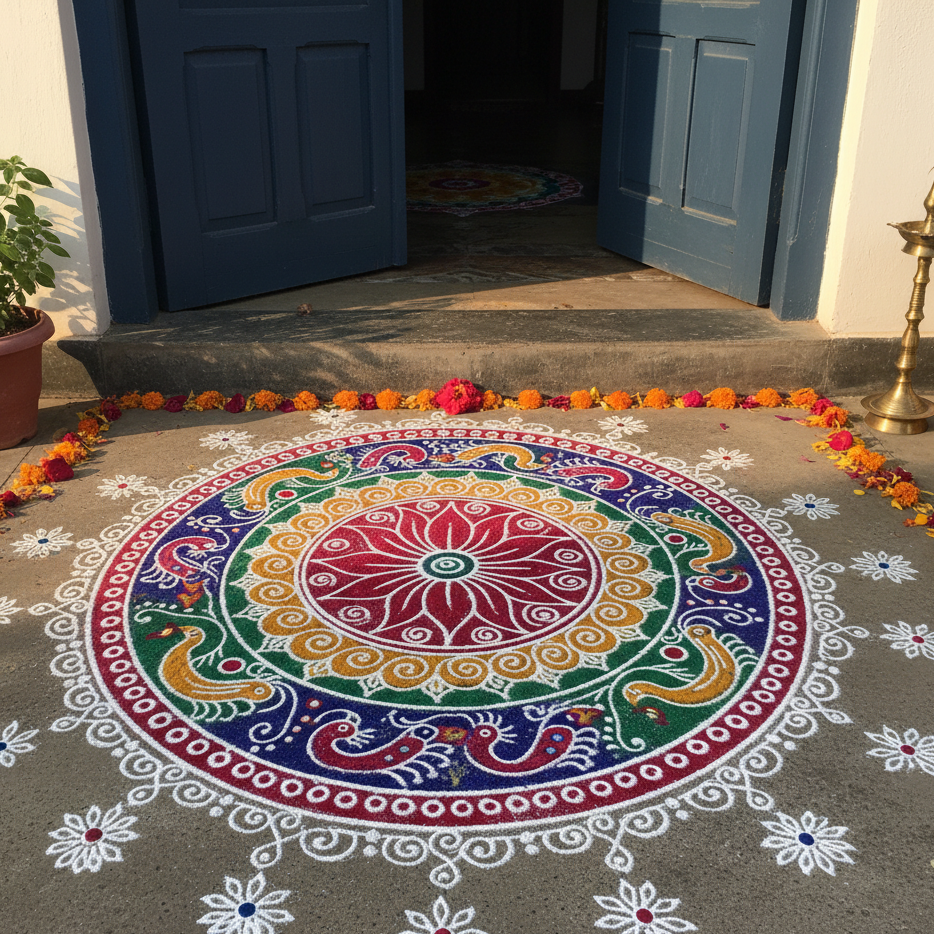 Alpona Rangoli Design