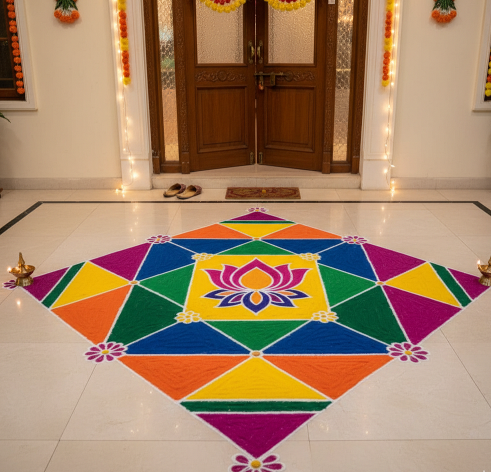 Geometric Rangoli Design