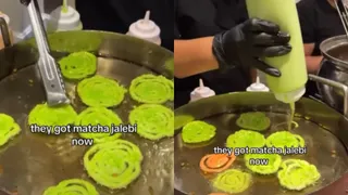 New Matcha Jalebi Trend Goes Viral, Leaves Netizens Shocked: 'This Person Needs Therapy'