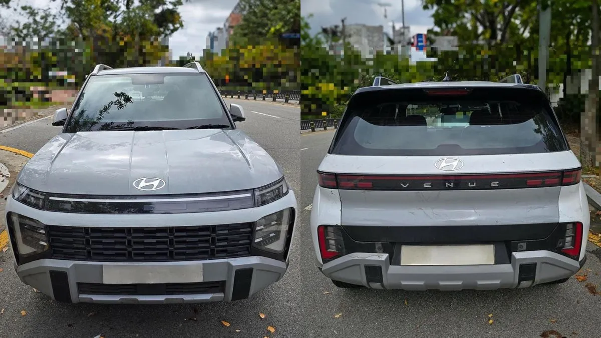 hyundai-venue-facelift-2025-spotted-undisguised-ahead-of-launch-in-latest-spy-shots-check-details