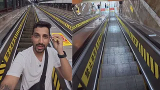 'Pataal Lok Ki Seedhi’: Indian Man Visits World's Longest Escalator In Viral Video; Can You Guess Where Is It?