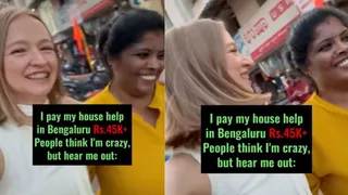 Russian Woman Pays Rs 45,000 A Month To Bengaluru House Help, Reveals Thoughtful Logic Behind It | VIDEO