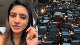 Gurgaon Woman Stuck For Hours In Traffic Amid Diwali, Pleads ‘Please Allow Work From Home’ In Viral Video