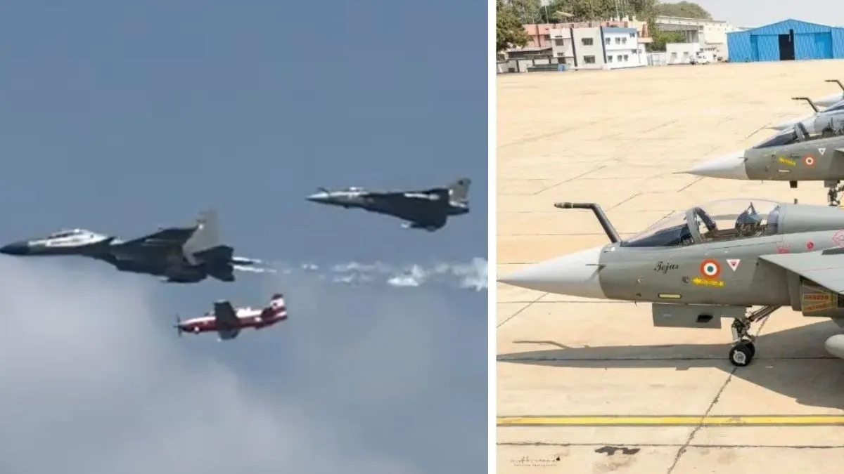 tejas-mk-1a-completes-first-public-sortie-in-hals-nashik-division-defence-minister-rajnath-singh-present