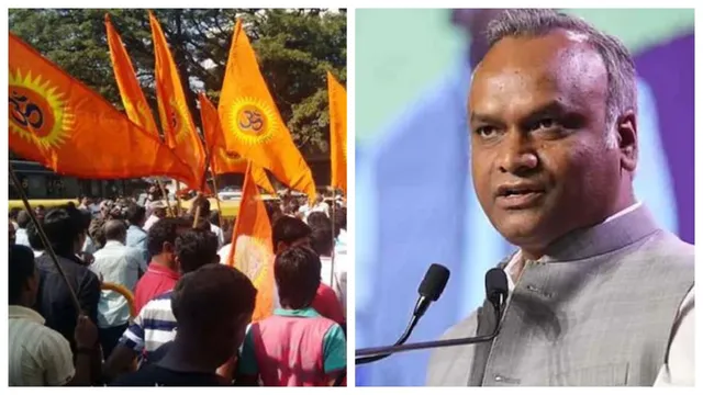 karnataka-rss-flags-banners-and-posters-removed-in-kalaburagi-why-bjp-blamed-minister-priyank-kharge