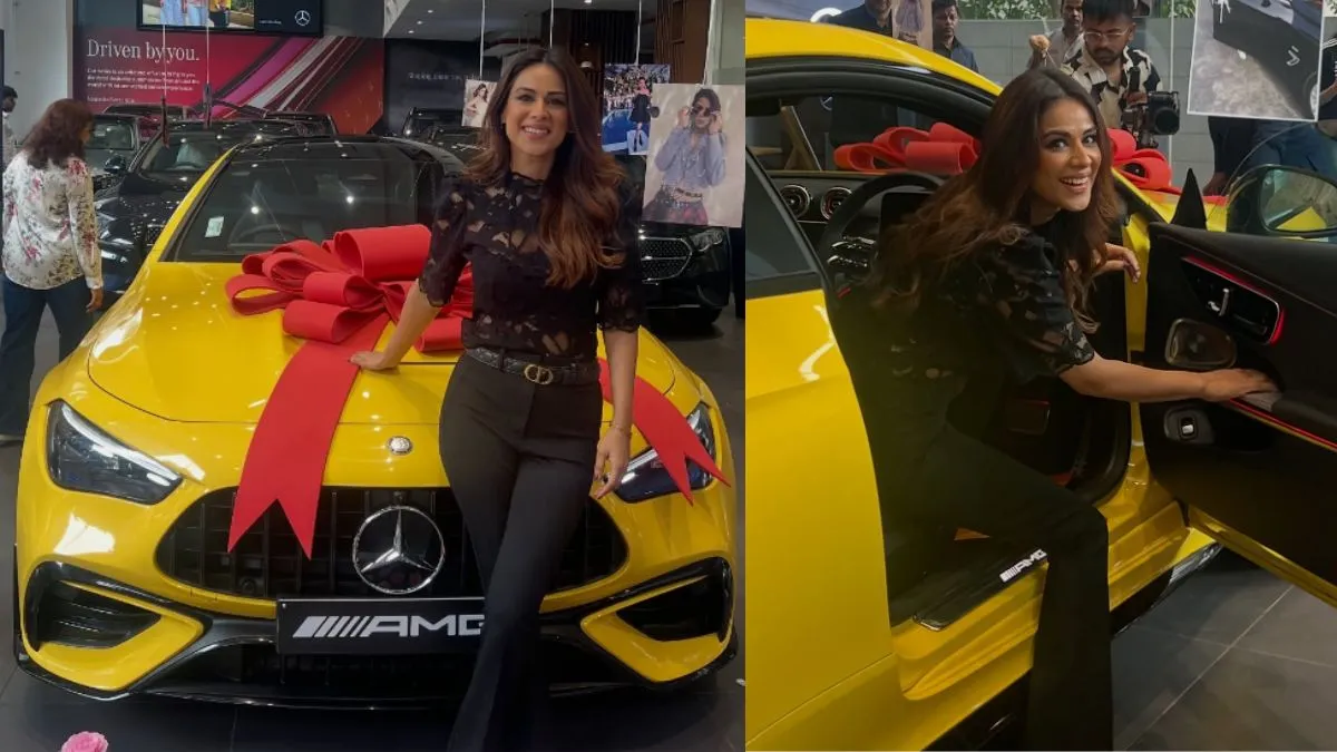 watch-actress-nia-sharma-buys-new-mercedes-amg-cle-53-worth-rs-1-35-crore