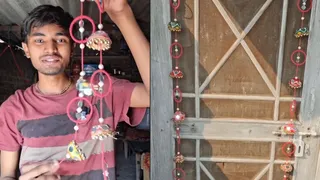 Man Turns His Mom’s Old Bangles Into Gorgeous Diwali Decor; Netizens Applaud His Creative Twist | VIDEO