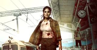 Samyuktha Transforms Into A Fierce Action Heroine In The Black Gold First Look Reveal