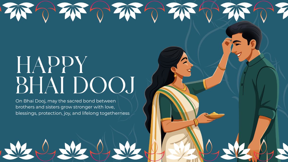 Happy Bhai Dooj 2025 Wishes 50+ Messages, Quotes, HD Images,
