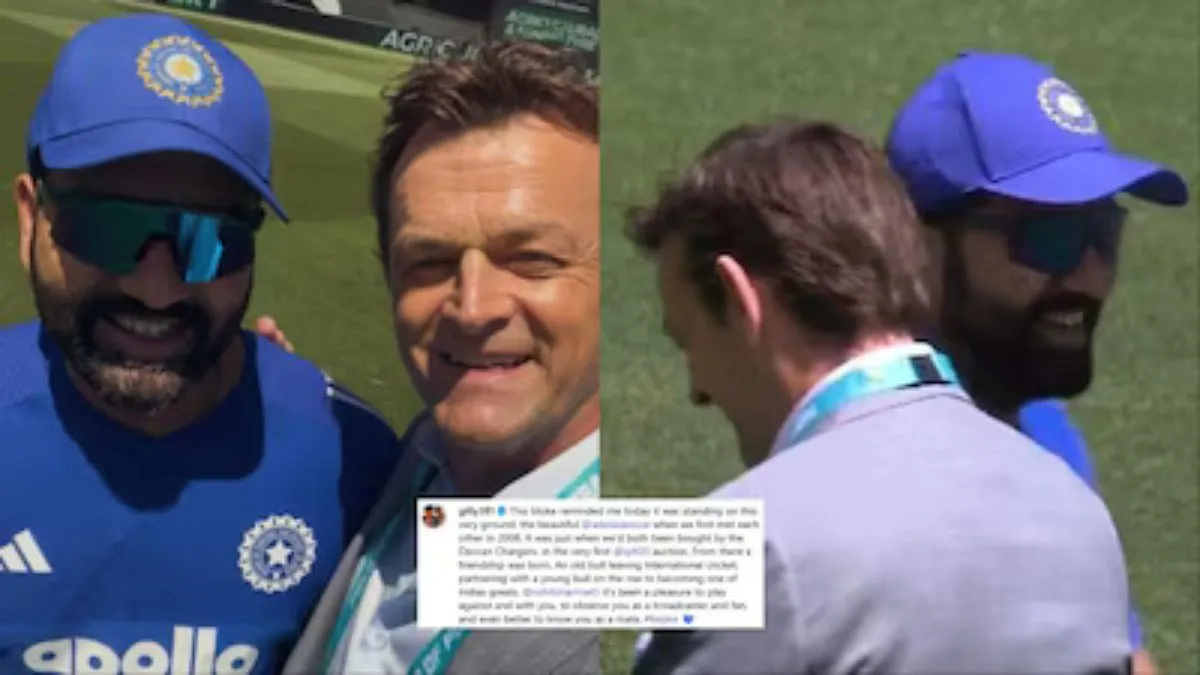 india-national-cricket-team-vs-australia-national-cricket-team-match-scorecard-pleasure-to-play-against-you-and-adam-gilchrists-heartfelt-post-for-rohit-sharma-ahead-of-2nd-odi-goes-viral