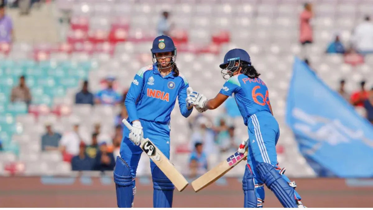 indw-vs-nzw-womens-world-cup-2025-rain-plays-spoilsport-in-navi-mumbai-after-smriti-pratikas-heroics