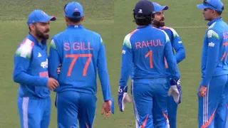 IND vs AUS 3rd ODI: Virat Kohli Drags Shubman Gill Aside On Field For Intense Discussion With KL Rahul | Watch