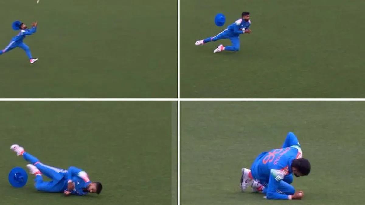 ind-vs-aus-3rd-odi-shreyas-iyer-injures-himself-after-taking-spectacular-catch-to-dismiss-alex-carey-video
