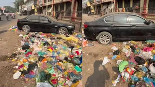 Serbian Man Shows BMW Parked Beside Heap Of Garbage, Sparks Debate On Cleanliness In India | Viral Video