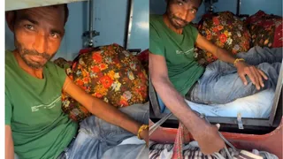 Man Turns Train Toilet Into Bedroom Amid Diwali Rush, Viral Video Leaves Internet In Splits: 'Mera Desh Badal Raha Hai'