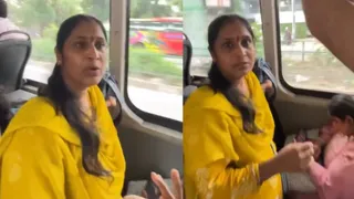 Woman Loses Cool Over Bus Seat Argument, Man Says ‘Purush Samaaj Auraton Se Dara Hua Hai’ | VIDEO