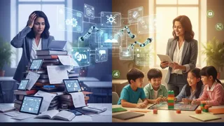 AI And Automation Empowering Education: Aims To Cut Teacher Burnout & Boost Student Engagement
