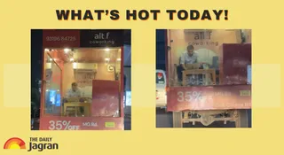 Gurugram Man Works From Glass-Walled Moving Truck During Traffic Jam, Internet Calls It ‘Peak Gurgaon Vibe’ | What's Hot Today