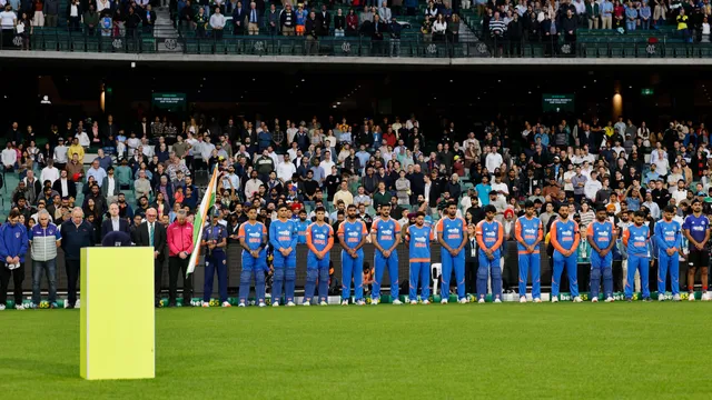 india-vs-australia-why-players-are-wearing-black-armbands-during-2nd-t20i-at-melbourne-cricket-ground