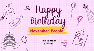50+ Best Happy Birthday Wishes, Messages And Captions For November-Born People