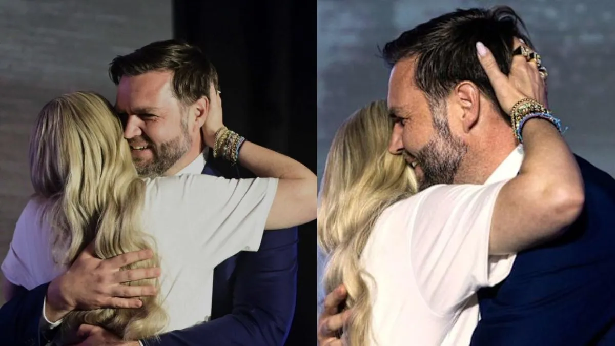 Hands In His Hair': Erika Kirk's 'Cosy' Hug With JD Vance Goes Viral,  Sparks Divorce Rumors Amid Faith, Family Debate