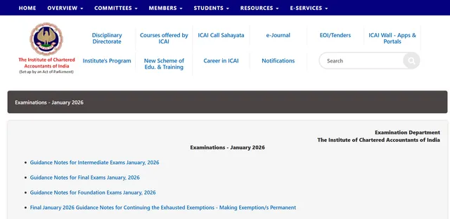 icai-ca-january-2026-exam-registration-begins-how-to-apply-for-final-inter-foundation-exam-at-icai-nic-in-details-here