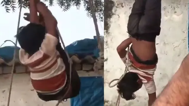 watch-14-year-old-hung-upside-down-on-tree-beaten-over-theft-allegation-in-uttar-pradesh