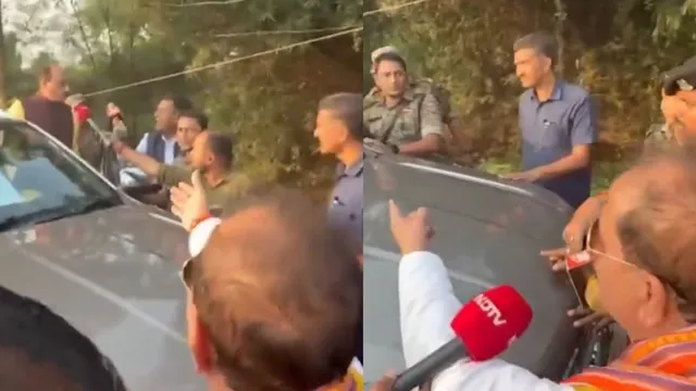 bihar-elections-2025-dy-cm-vijay-sinha-rjd-mlc-exchange-heated-barbs-in-lakhisarai-daaru-peekar-kaise-bihar-video