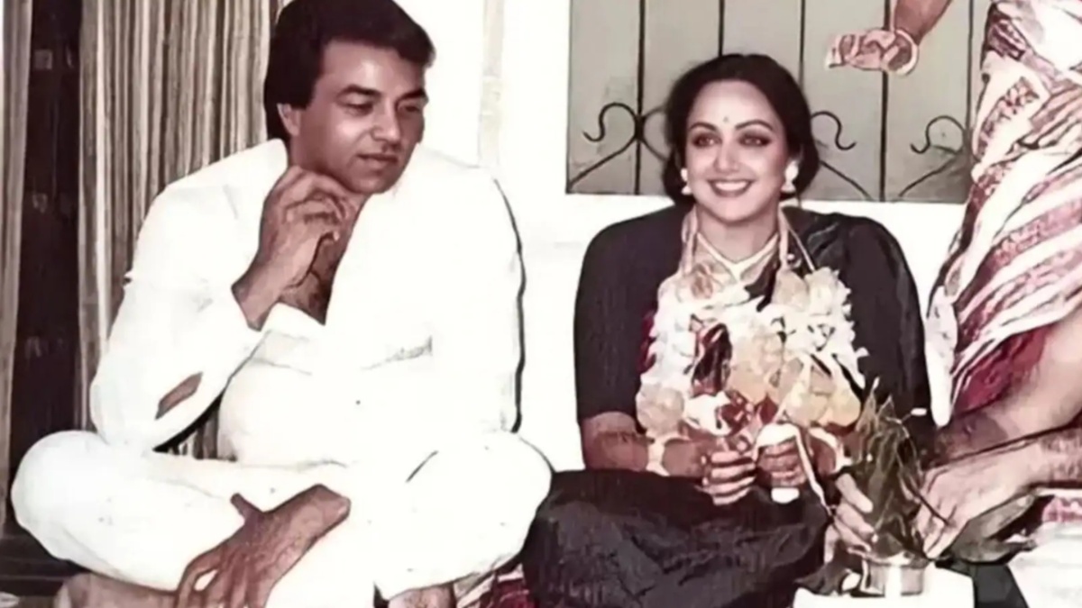 Dharmendra and Hema Malini