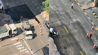 'This Is What Real Speed Looks Like': Dubai's Pothole Repair In A Few Hours Stuns Indian Man In Viral Video