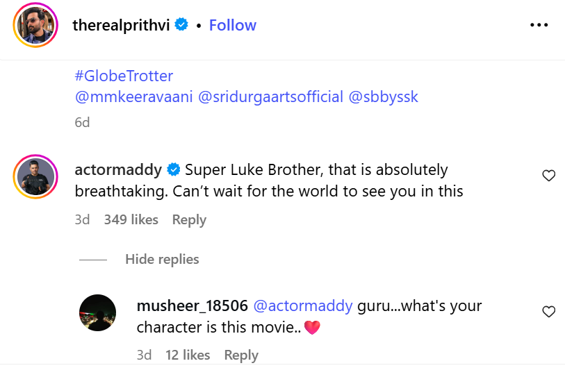 Globetrotter R Madhavan