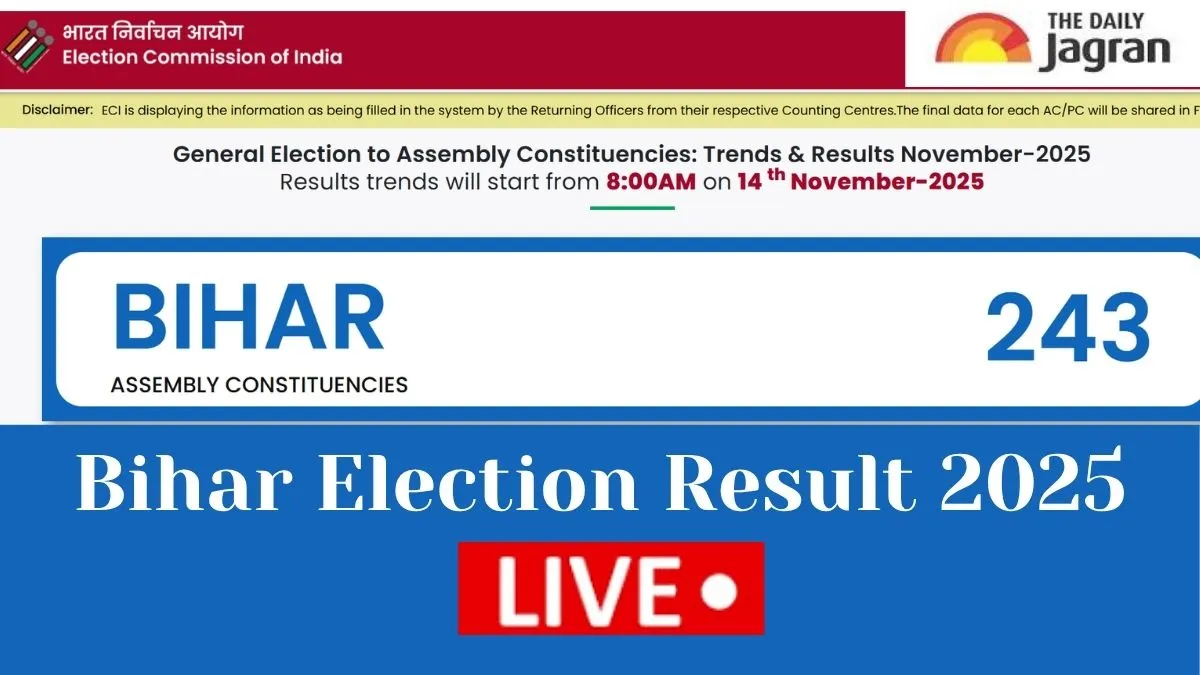 ECI Result 2025 Bihar Election LIVE: NDA Leads On 155 In Early Leads, MGB Trails On 65 Seats, Check Latest Vote Counting Data At Election Commission Of India Portal