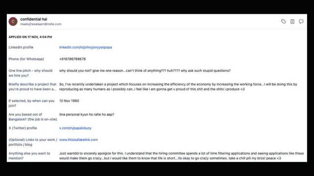 man-tells-recruiters-to-chill-my-bros-demands-to-join-in-1960-after-listing-reproducing-humans-as-project-viral-job-application