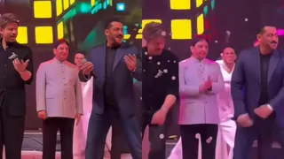 Shah Rukh Khan And Salman Khan Groove To Hook Steps Of O Oh Jaane Jaana | Viral Video