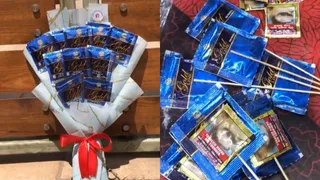 Girlfriend Gifts Customised 'Gutka Bouquet' To Boyfriend, Internet Screams 'Love Is Sending You To Hell' | Viral Video