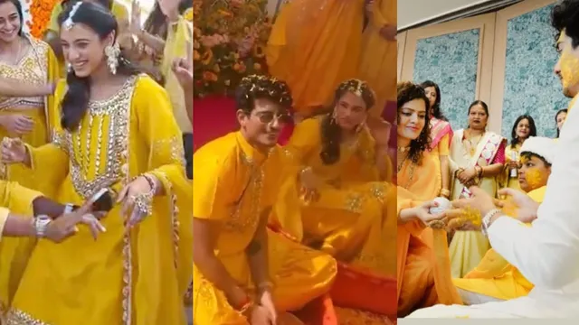 inside-smriti-mandhana-and-palash-muchhal-haldi-ceremony-palak-muchhal-womens-cricket-team-and-others-join-grand-celebration-videos