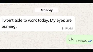 Gen Z Employee Sends ‘Order’ To Delhi Boss, Says ‘Won’t Be Able To Work, My Eyes Are Burning’ In Viral Post