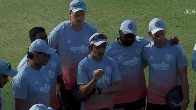 ind-vs-sa-2nd-test-gautam-gambhir-pep-talk-india-south-africa-test-day-5-guwahati