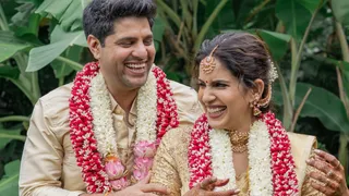 Bigg Boss Tamil Fame Samyuktha Shan Marries Former Cricketer Kris Srikkanth’s Son Aniruddha In An Intimate Traditional Ceremony | PHOTOS