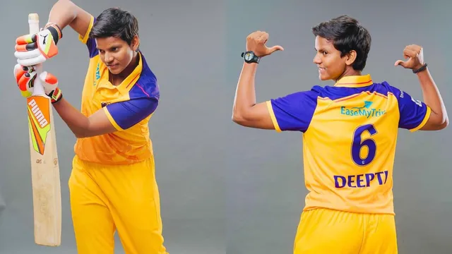 deepti-sharma-becomes-second-most-expensive-wpl-player-up-warriorz-rtm-bid-price-wpl-2026-auction-indian-cricket-team-senior-all-rounder-career-updates