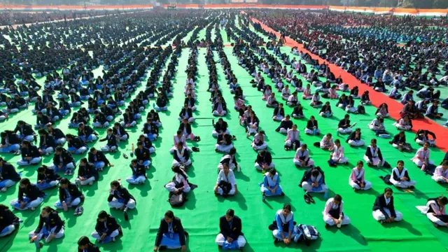haryana-hosts-global-gita-path-21000-students-recite-gita-at-kurukshetra-event