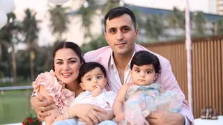 Shraddha Arya Reveals Her Twins’ Faces On First Birthday, Internet Melts Over Adorable Photos