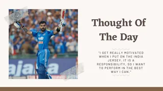 Thought Of The Day By Virat Kohli: Today's Inspirational And Motivational Quotes By King Kohli On Success And Hard Work
