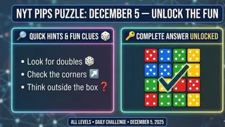 Beat NYT Pips December 5 In Minutes: Easy Hints, Tips And Every Level’s Full Answer Revealed